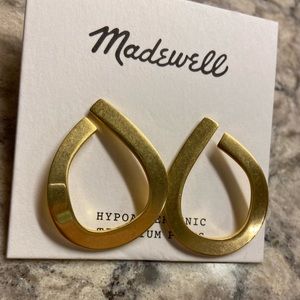 Madewell Cosmic statement Hoop Earrings NWT